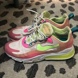 Nike Women’s Neon Pink and Lime Sneakers